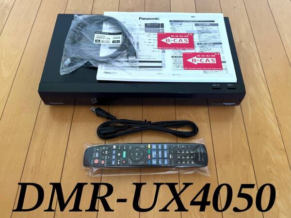 【HDD容量:4TB WD製HDD交換済】★Panasonic DIGA DMR-UX4050(DMR-UBX4050) 3番組同時録画&全録機★純正リモコン付き★2018年製★