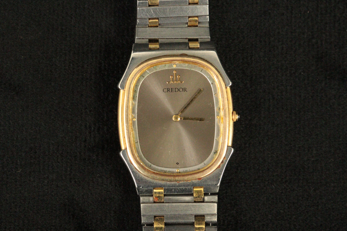 腕時計 SEIKO CREDOR クレドール18kt 5A70-0610 Near MINT] SEIKO CREDOR 5A70-0610 18KT Quartz Stainless