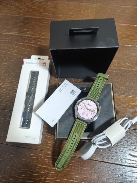 HUAWEI WATCH GT 4 グリーン 新品替バンド付