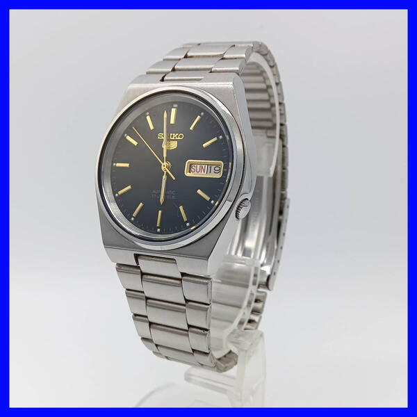 412 送料無料【自動巻】動作品★SEIKO★seiko 5★7009-3131★デイデイト★メンズ/腕時計/アナログ/機械式