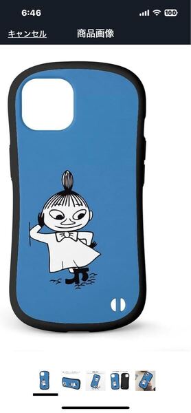 j154 ムーミン リトルミィ iPhone13 pro maxに対応 ケース Sライン すり傷防止 指紋防止 耐衝撃 落下防止 TPU 薄型 ストラップホール付き