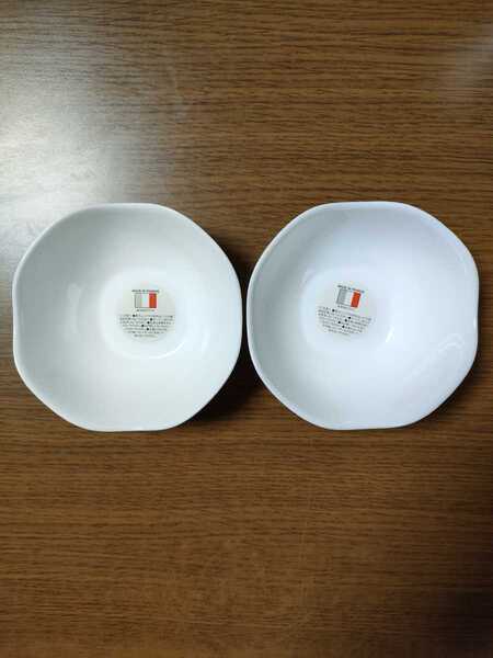 【送料無料】ヤマザキ春のパンまつり白いおしゃれ小鉢2枚セット 山崎春のパン祭り サラダボウル アルクフランス社製