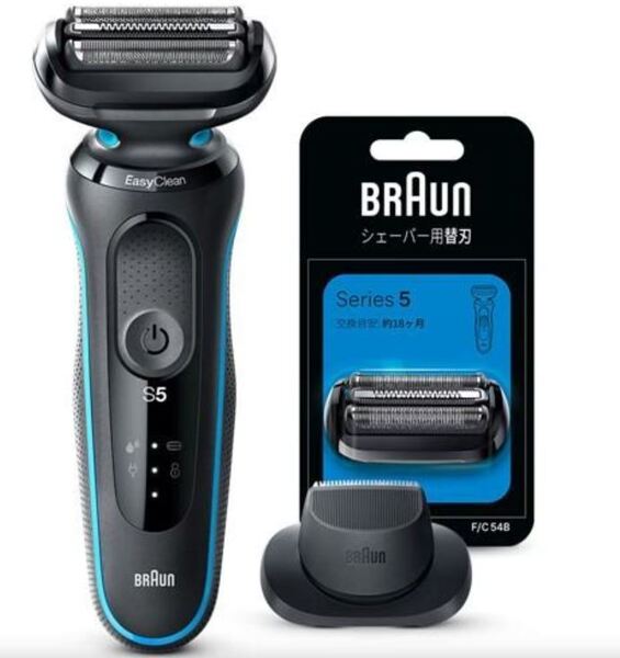 ◆送料無料◆新品保証付◆BRAUN ブラウン◆シリーズ5 メンズ電気シェーバー 替刃(F/C54B)付き◆お風呂剃り対応◆51-M1200s-SP◆即決◆