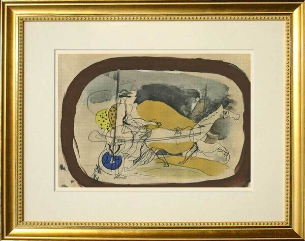 【特価】 ≪ ジョルジュ ブラック ≫ エリオグラビュール+リトグラフ【石版画】 VI 1955年 VERVE GEORGES BRAQUE