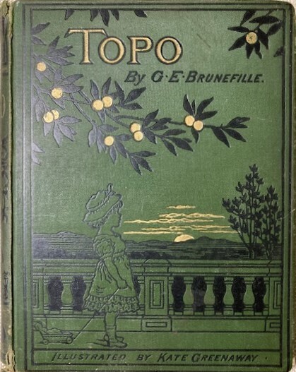 【特価】 *100年前の絵本箱* ≪ ケイト グリーナウェイ ≫ アンティーク木口木版画 TOPO 1881年 KATE GREENAWAY