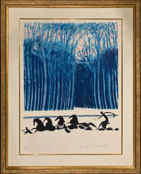 【特価】 ≪ アンドレ ブラジリエ ≫ オリジナル リトグラフ【石版画】 LA CHARD' APOLLON 1976年 ANDRE BRASILIER