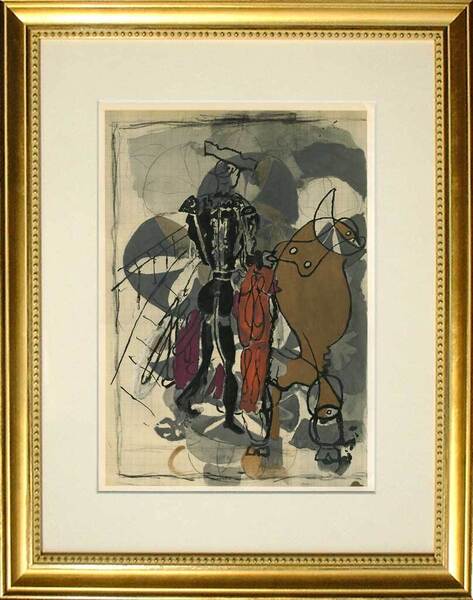 【特価】 ≪ ジョルジュ ブラック ≫ エリオグラビュール+リトグラフ【石版画】 VIII 1955年 VERVE GEORGES BRAQUE
