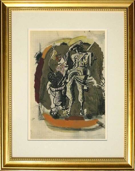 【特価】 ≪ ジョルジュ ブラック ≫ エリオグラビュール+リトグラフ【石版画】 IX 1955年 VERVE GEORGES BRAQUE