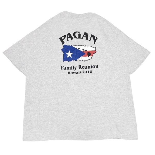 US古着 半袖Tシャツ プエルトリコ国旗 PAGAN 記念T 夏物古着l37 XXL相当
