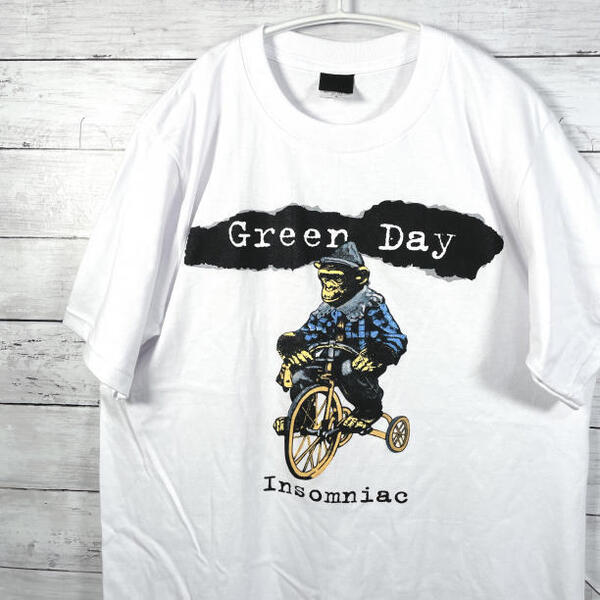 GREEN DAY グリーンデイ バンドTシャツ ロックT M 白 メンズ レディース