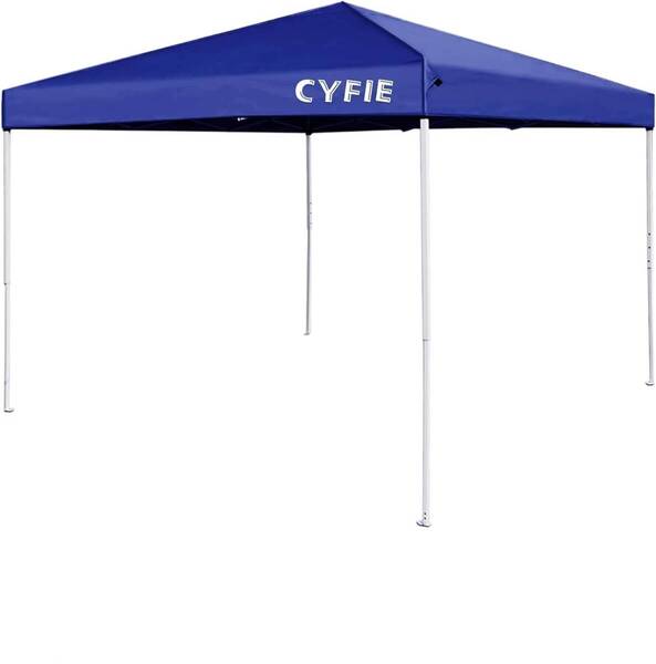 【未開封】CYFIE タープテント 2m×2m ワンタッチタープテント高さ3段階調節 UV加工 高耐水加工 日よけ 組立簡単 (ブルー, 2m*2m)
