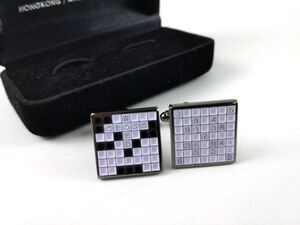 カフスボタン クロスワードパズル 数独 面白 フォーマル
