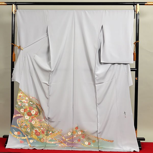 くだもの 平和屋着物○京友禅の第一人者 松井青々 訪問着 枝梅文 暈し染め