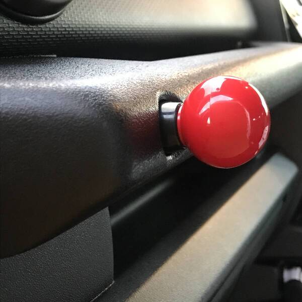 赤 RED JB74 ジムニー シエラ コンビニ袋 フック ぶら下げ ボールフック 新型ジムニー 現行ジムニー suzuki jimny スズキ JB64w JB74w