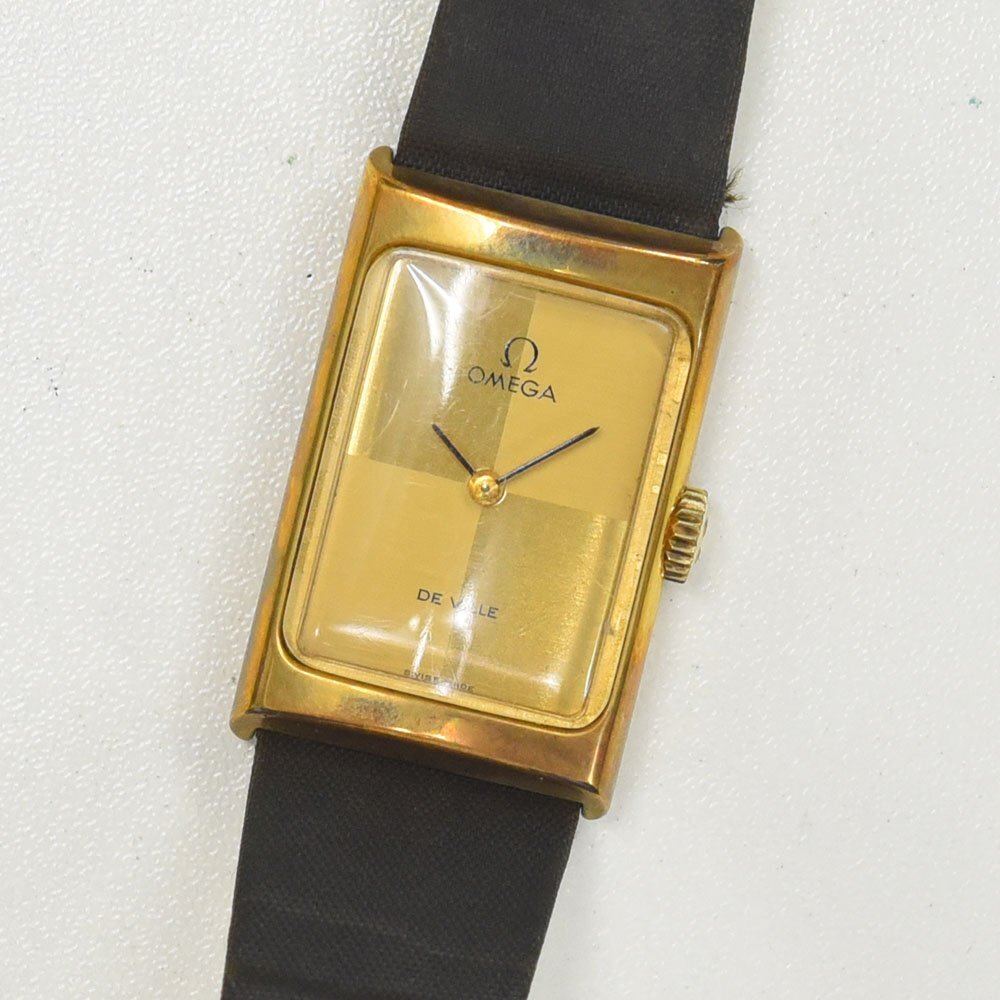 稼働 OMEGA DE VILLE 腕時計 手巻き 機械式 レディース レザー Yahoo!オークション -「オメガ デビル 手巻き レディース」の