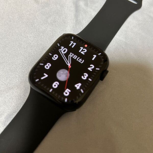 Apple Watch Series 8 GPSモデル 45mmケース ミッドナイトアルミニウムケース ミッドナイトスポーツバンド
