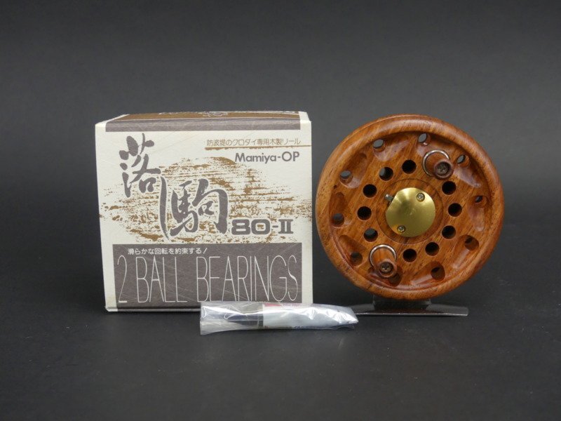 落し駒Ⅱ リール　タイコリール　黒鯛　ヘチ　オリムピック　花梨　木製リール 落し駒Ⅱ リール タイコリール 黒鯛 ヘチ オリムピック 花梨