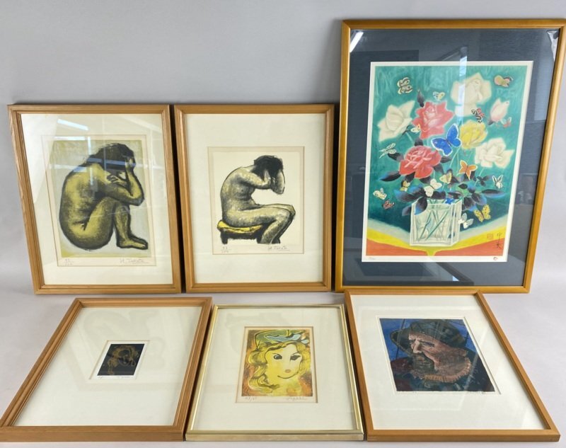 永瀬義郎作 忘れ得ぬ人 アート 絵画額装品 エディションナンバー入り Yahoo!オークション -「永瀬義郎」の落札相場・落札価格
