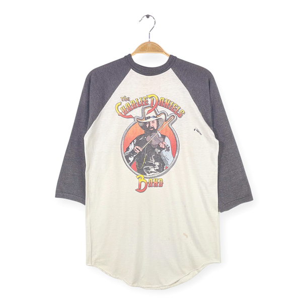 【送料無料】80s チャーリーダニエルズバンド ヴィンテージTシャツ ロックTシャツ DECADE OF HITS CHARLIE DANIELS BAND メンズL @AAA1429