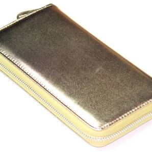 【今月イチオシ限定SALE】【送料込み】【激安】【新品】【税込み】シープスキン羊革 男女兼用 シンプル ラウンドロングウォレット GD