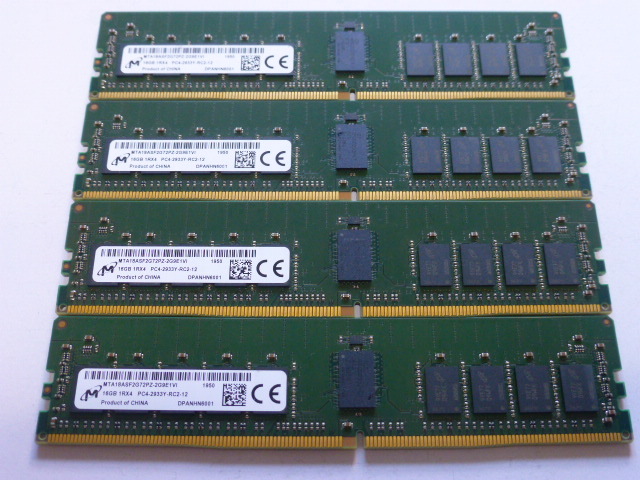 サーバーメモリ 256GB(64GB×4枚)DDR4-2933Y メモリ Yahoo!オークション -「ddr4 2933」(メモリ) (パーツ)の落札相場