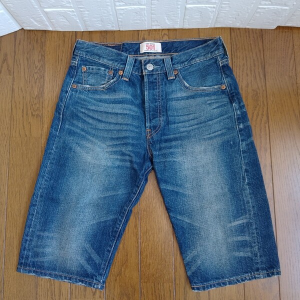 381【中古】LEVI'S リーバイス ハーフパンツ 501 メンズサイズ ジーンズ W 28 L13 SIZE28インチ☆男女共用