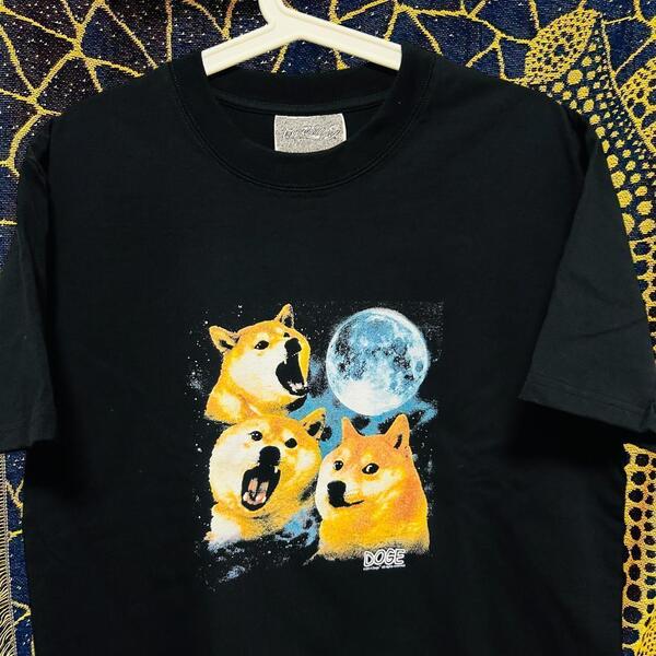 柴犬 秋田犬 DOGE 半袖 Tシャツ 夏 新品 お洒落 XL 2XL 柴犬 ドージ リプリント Tシャツ 半袖 メンズ 新品 個性的