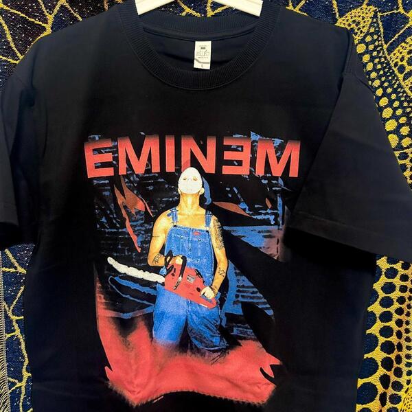 EMINEM 半袖 reprint Tシャツ 夏 新品 お洒落 XL 2XL エミネム リプリント Tシャツ 半袖 メンズ 新品 個性的 黒 XL