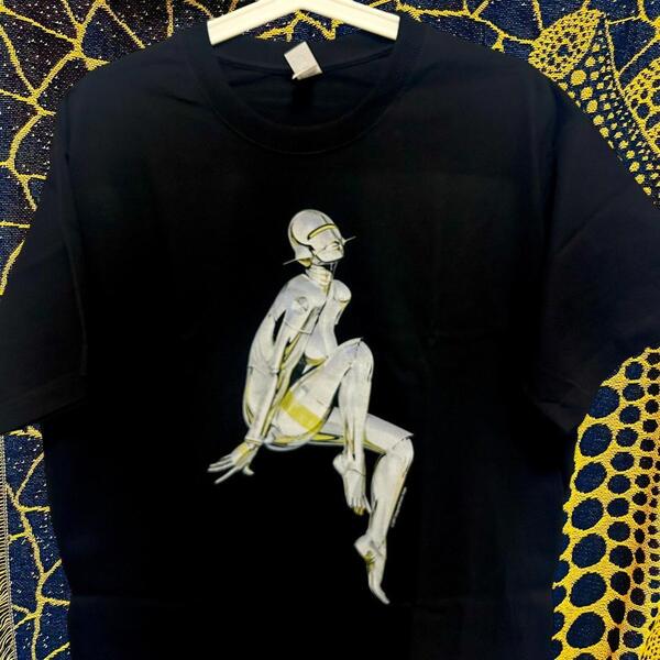sorayama 半袖 reprint Tシャツ 夏 新品 お洒落 XL 2XL 空山基 ②レトロ リプリント Tシャツ 半袖 メンズ 新品 個性的 黒