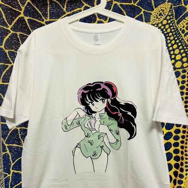 シャンプー エモい 半袖 Tシャツ 夏 新品 お洒落 XL 2XL ホワイト 昭和レトロ らんま シャンプー リプリント Tシャツ 半袖 メンズ 新品