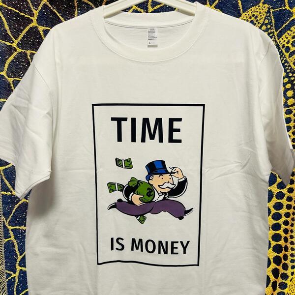 Monopoly 半袖 Tシャツ 夏 新品 お洒落 XL 2XL ホワイト モノポリー レトロ リプリント Tシャツ 半袖 メンズ 新品 ホワイト