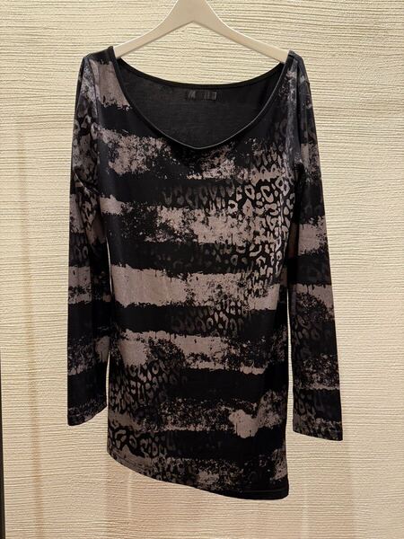 00s japanese label long sleeve t-shirt leopard roshell ifsixwasnine goa civarize rick owens tornado mart kmrii l.g.b. civarize y2k