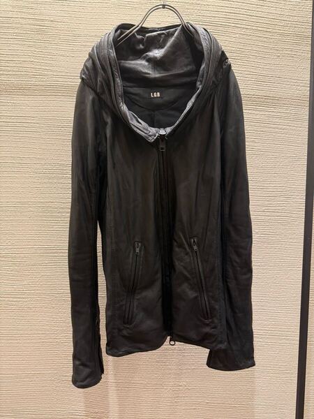 00s L.G.B. BONO12 SHARK leather jacket japanese label gimmick ifsixwasnine share spirit kmrii 14th addiction rick owens julius