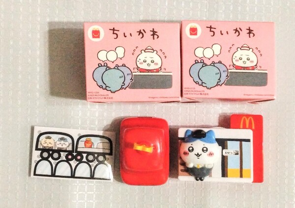 【新品】ちいかわ マクドナルド ハチワレのマクドナルドカレンダーとラッコのドライブころころメジャー ハッピーセット おもちゃ 第一弾