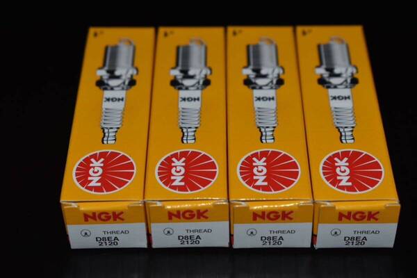 NGK D8EA スパークプラグ4本セットCBR400F CBX550F CB400FOUR ホーク XJ400 CB750FOUR 等に