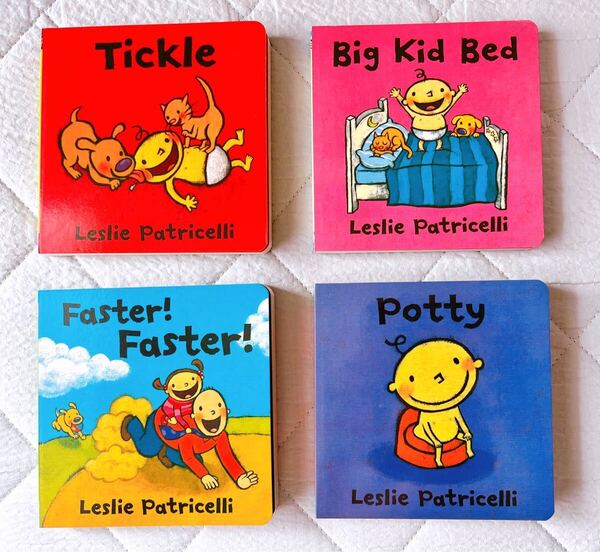 2)Leslie Patricelli ボードブック 4冊 幼児向けの洋書多読 読み聞かせに 英語 絵本 児童書 幼稚園教材