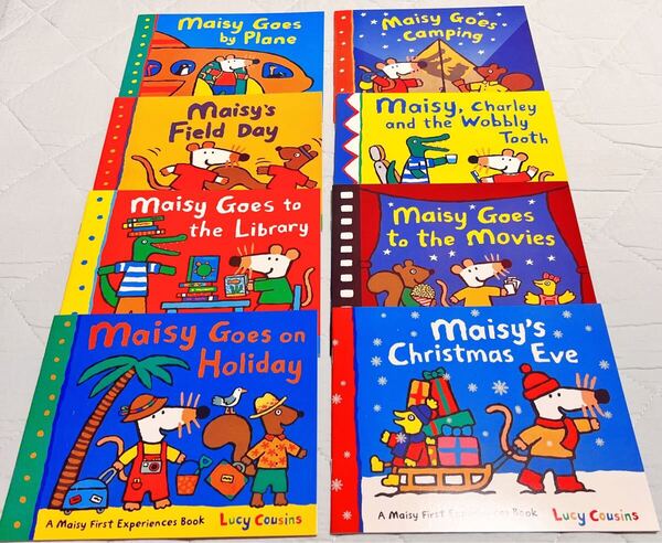 大人気のMaisy メイシーちゃん英語絵本セット 8冊 Lucy Cousins 洋書 外国語絵本 教材 多読 音声付き
