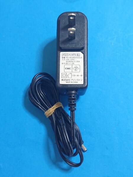 送無即 株式会社プリンストン ACアダプタ PS14K0602000J5 DC6V2A オーディオ機器用 スピーカー等用 管13