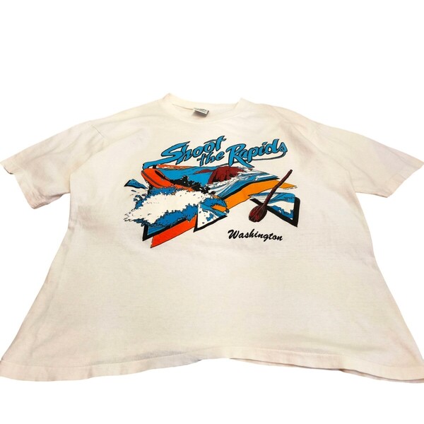 古着 poly tees 半袖Tシャツ パキ綿 80s コピーライト
