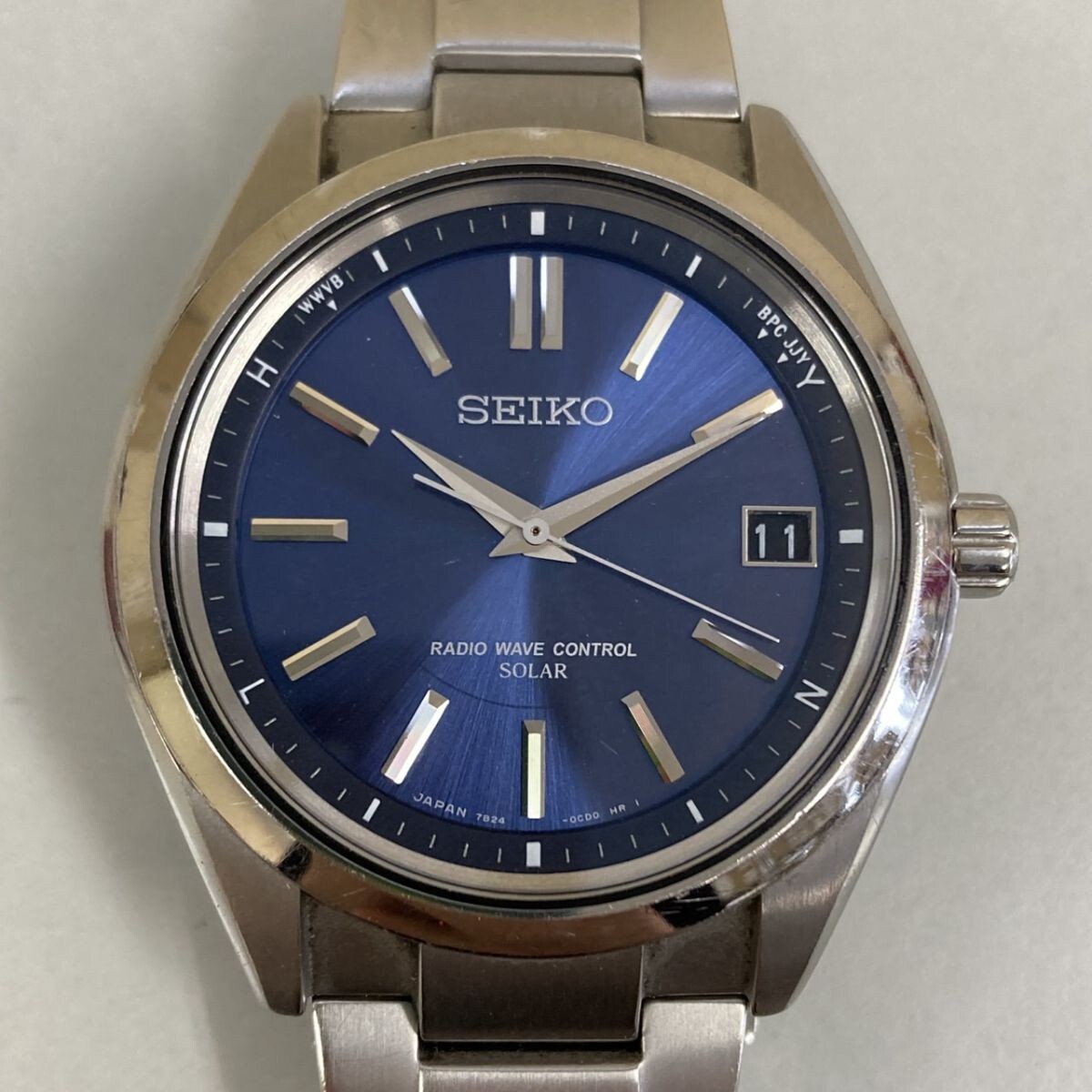 SEIKO セイコー 7B24-0BH0 腕時計 デイト 電波ソーラー 稼働品 Yahoo!オークション -「7b24-0bh0」の落札相場・落札価格