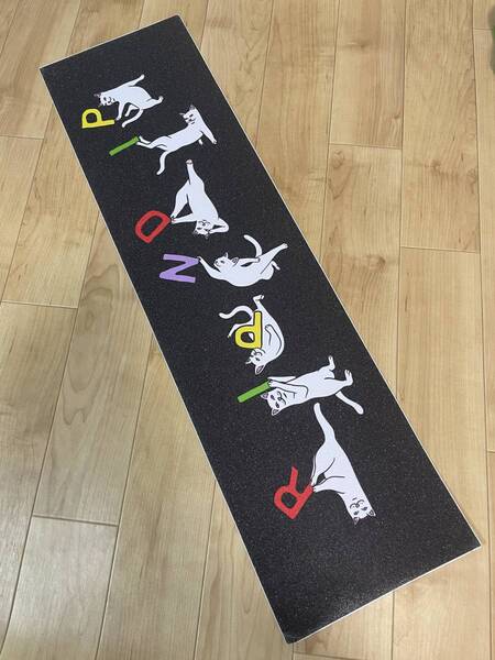 高品質 スケートボード スケボー デッキテープ グリップテープ skateboard リップンディップ RIPNDIP アルファベット