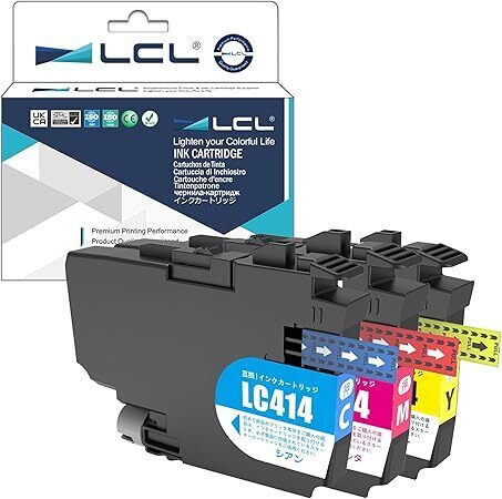 LCL Brother用 ブラザー用 LC414 LC414C LC414M LC414Y (3色セット シアン マゼンタ イエロー) 互換インクカートリッジ 0706