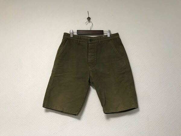 本物ダントンDANTONコットンハーフショートパンツミリタリーワークサーフアメカジワークビジネススーツゴルフメンズ40茶ブラウン日本製L