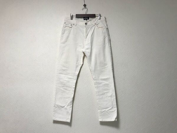 本物ビームスBEAMSコットンコーデュロイストレッチチノパンツメンズサーフアメカジミリタリービジネススーツモードドレスゴルフ白ホワイトM