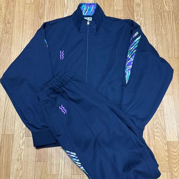 90s 【セットアップ】 mizuno SUPER STAR ビンテージ トラックジャケット ジャージウェア 上下 JASPO Lサイズ メンズMサイズ相当