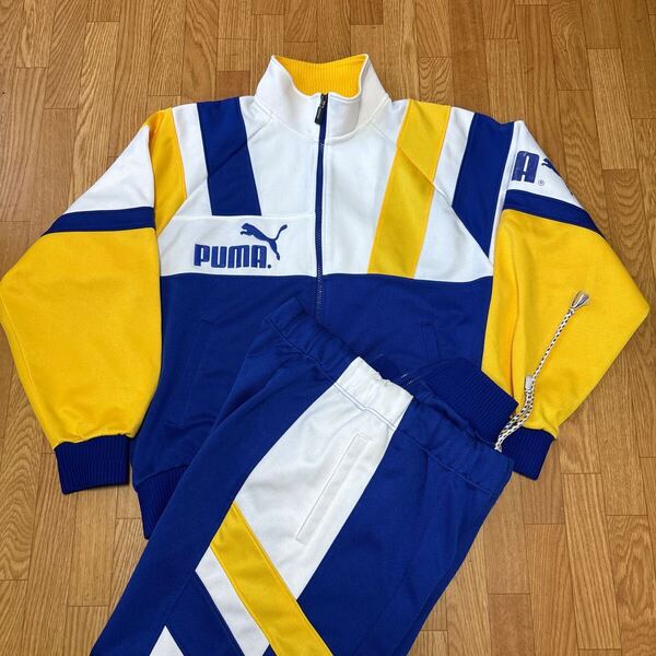 【セットアップ】 80s PUMA プーマ ビンテージ トラックジャケット ジャージウェア ヒットユニオン JASPO L メンズMサイズ相当