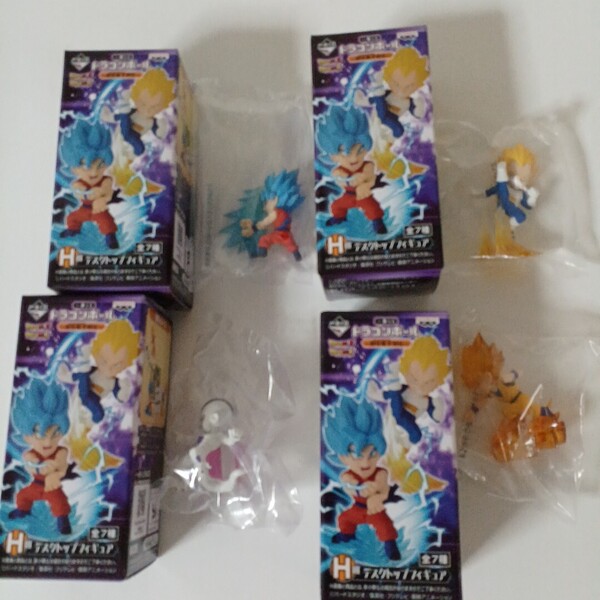 一番くじ ドラゴンボール 超好敵手列伝 H賞 デスクトップフィギュア H-1 H-2 H-4 H-7 4種セット