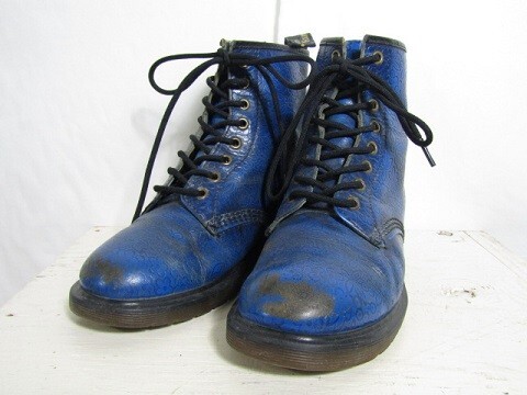 ★美品未使用級★Dr.Martensブルー　8ホール 2025年最新】Yahoo!オークション -dr マーチン ブルー(ブーツ)の