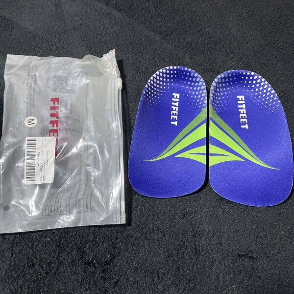 707t2932☆ FitFeet 扁平足 インソール 中敷き 衝撃吸収長さ3/4半敷 ハイ アーチサポート 足底筋膜炎 o脚中敷き Mサイズ
