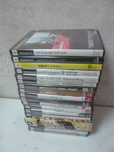 (2)PS2ソフト★18本セット(エターナルリング/エヴァーグレイス/エヴァンゲリオンZ)含むいろいろまとめ売り 中古